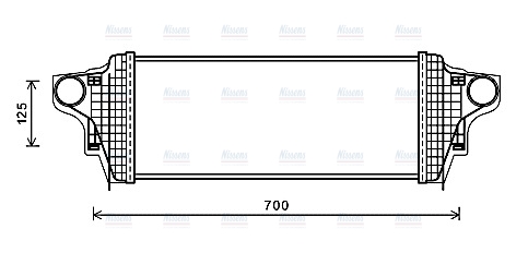 AVA Charge Air Intercooler MSA4551
