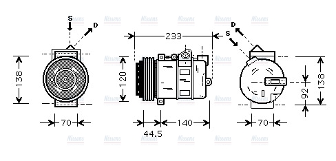 AVA Aircon Compressor MSAK277