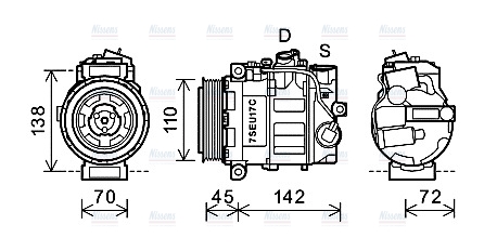 AVA Aircon Compressor MSAK615