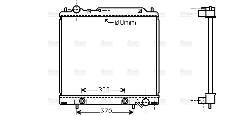 AVA Coolant Radiator MT2158