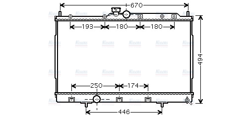 AVA Coolant Radiator MT2183