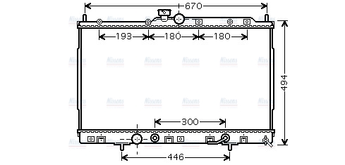 AVA Coolant Radiator MT2185