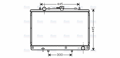 AVA Coolant Radiator MT2188
