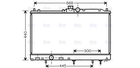 AVA Coolant Radiator MT2196
