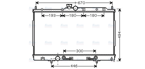 AVA Coolant Radiator MT2197