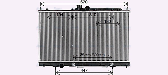 AVA Coolant Radiator MT2214