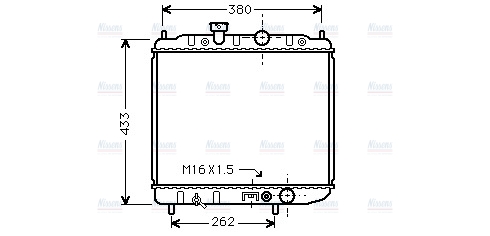 AVA Coolant Radiator MTA2036