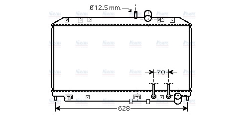 AVA Coolant Radiator MZ2177