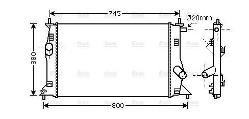 AVA Coolant Radiator MZ2183