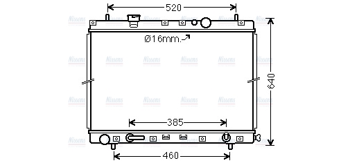 AVA Coolant Radiator MZ2211