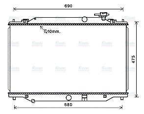 AVA Coolant Radiator MZ2272