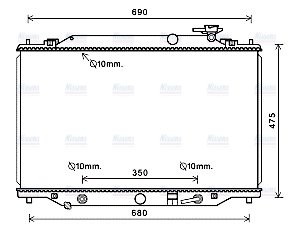 AVA Coolant Radiator MZ2274