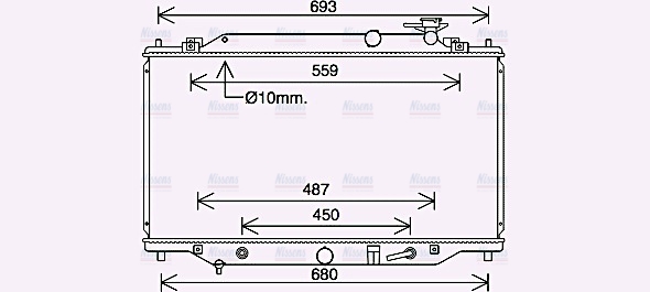 AVA Coolant Radiator MZ2292