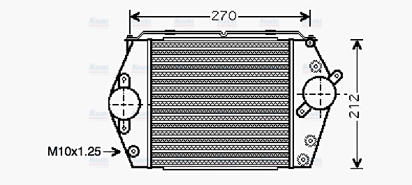 AVA Charge Air Intercooler MZ4188