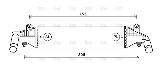 AVA Charge Air Intercooler MZ4267