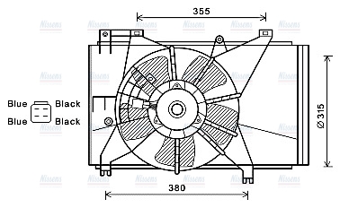 AVA Radiator Cooling Fan MZ7543
