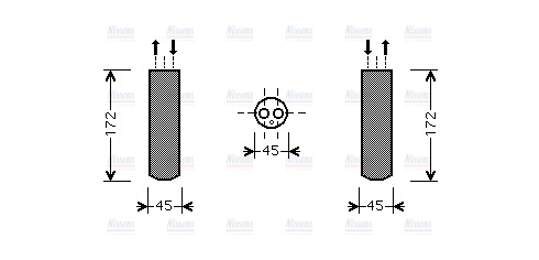 AVA Aircon Receiver Dryer Filter MZD185