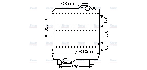AVA Coolant Radiator NH2033