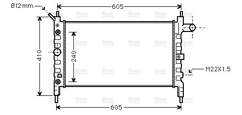 AVA Coolant Radiator OL2026