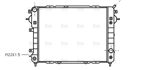 AVA Coolant Radiator OL2089