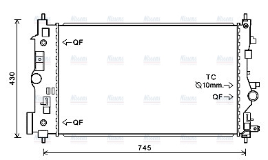 AVA Coolant Radiator OL2546