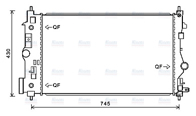 AVA Coolant Radiator OL2547