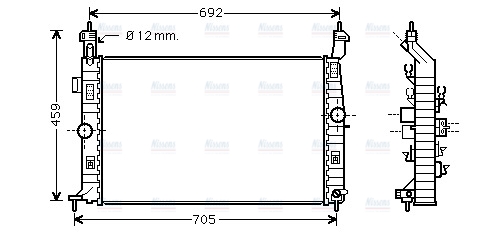 AVA Coolant Radiator OL2583
