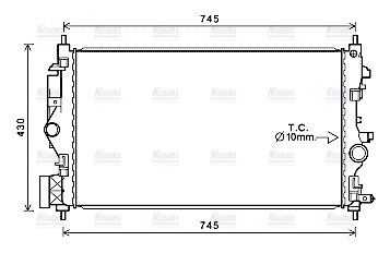 AVA Coolant Radiator OL2683