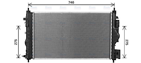 AVA Coolant Radiator OL2701
