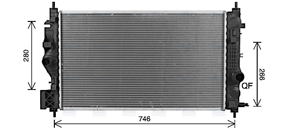 AVA Coolant Radiator OL2701
