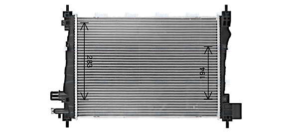 AVA Coolant Radiator OL2706