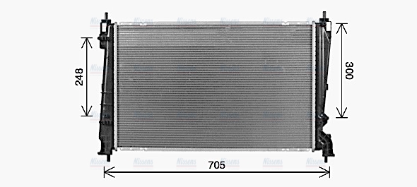 AVA Coolant Radiator OL2721