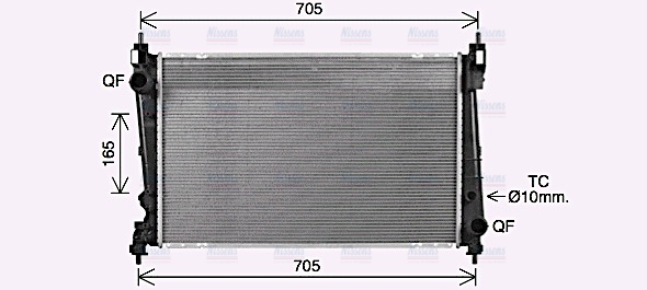 AVA Coolant Radiator OL2721