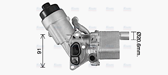 AVA Oil Cooler & Filter Housing OL3702H