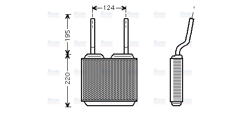 AVA Cabin Heater Core OL6132