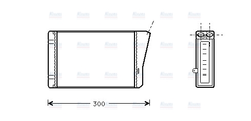 AVA Cabin Heater Core OL6196