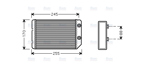 AVA Heater Core OL6314