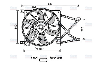 AVA Radiator Cooling Fan OL7544