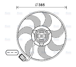 AVA Radiator Cooling Fan OL7670