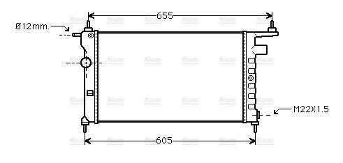 AVA Coolant Radiator OLA2183