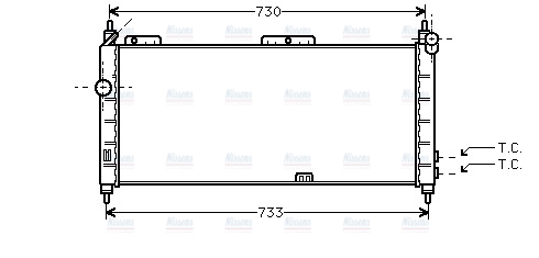 AVA Coolant Radiator OLA2203