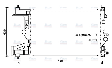 AVA Coolant Radiator OLA2485