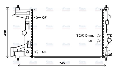 AVA Coolant Radiator OLA2486