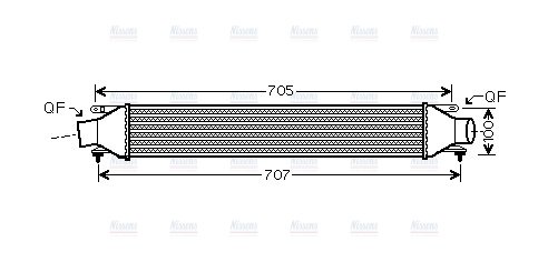 AVA Charge Air Intercooler OLA4422