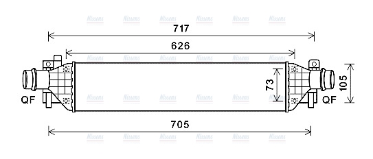 AVA Charge Air Intercooler OLA4650