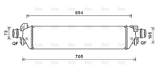 AVA Charge Air Intercooler OLA4664