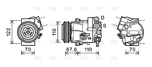 AVA Aircon Compressor OLAK606