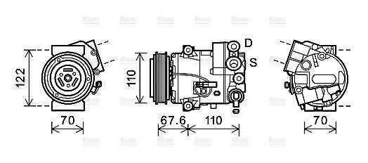 AVA Aircon Compressor OLK606