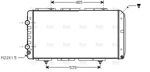 AVA Coolant Radiator PE2150