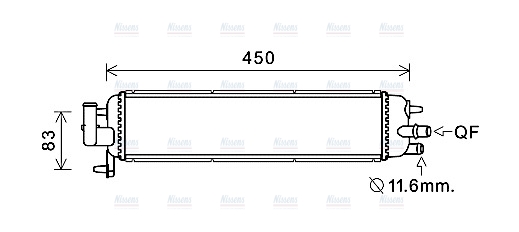 AVA Coolant Radiator PE2382